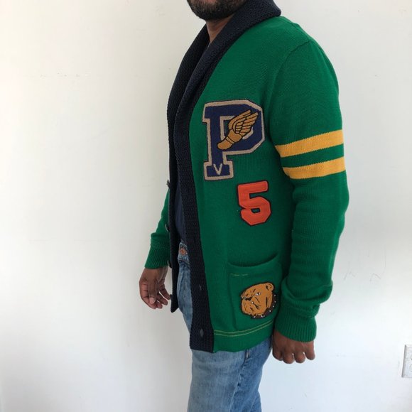 Polo Ralph Lauren Cardigan Letterman Cardigan - Picture 4 of 8